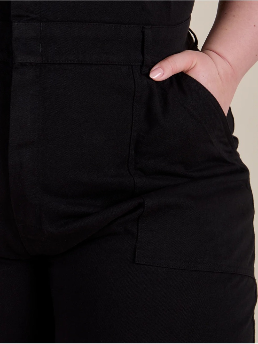 Big Bud Press Black Short-Sleeve Utility Jumpsuit - Picture 12 of 12
